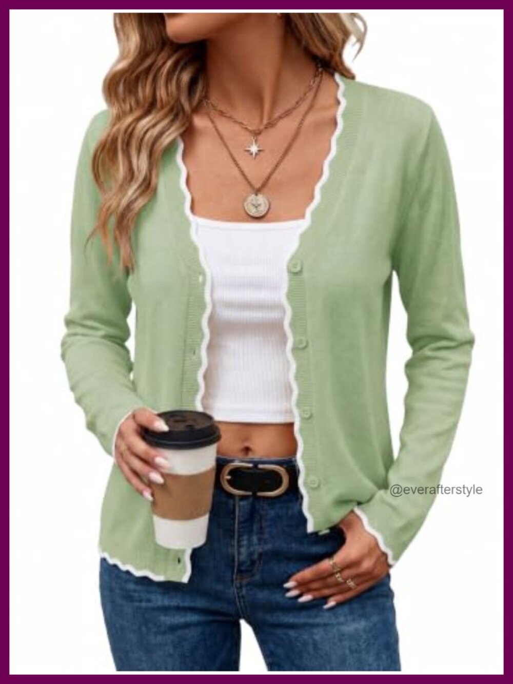 Women's Lightweight Button Down V-Neck Knit Cardigan Loose Fit